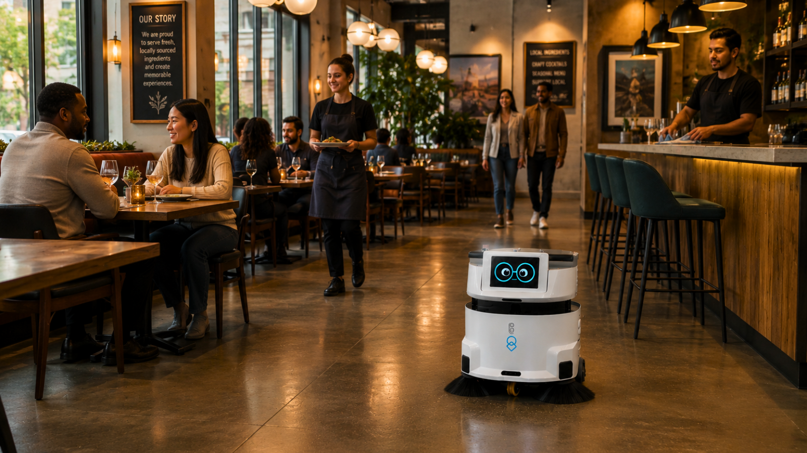 uClean in coffee shop