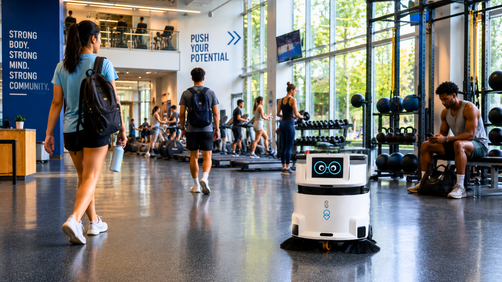 uClean in university gym