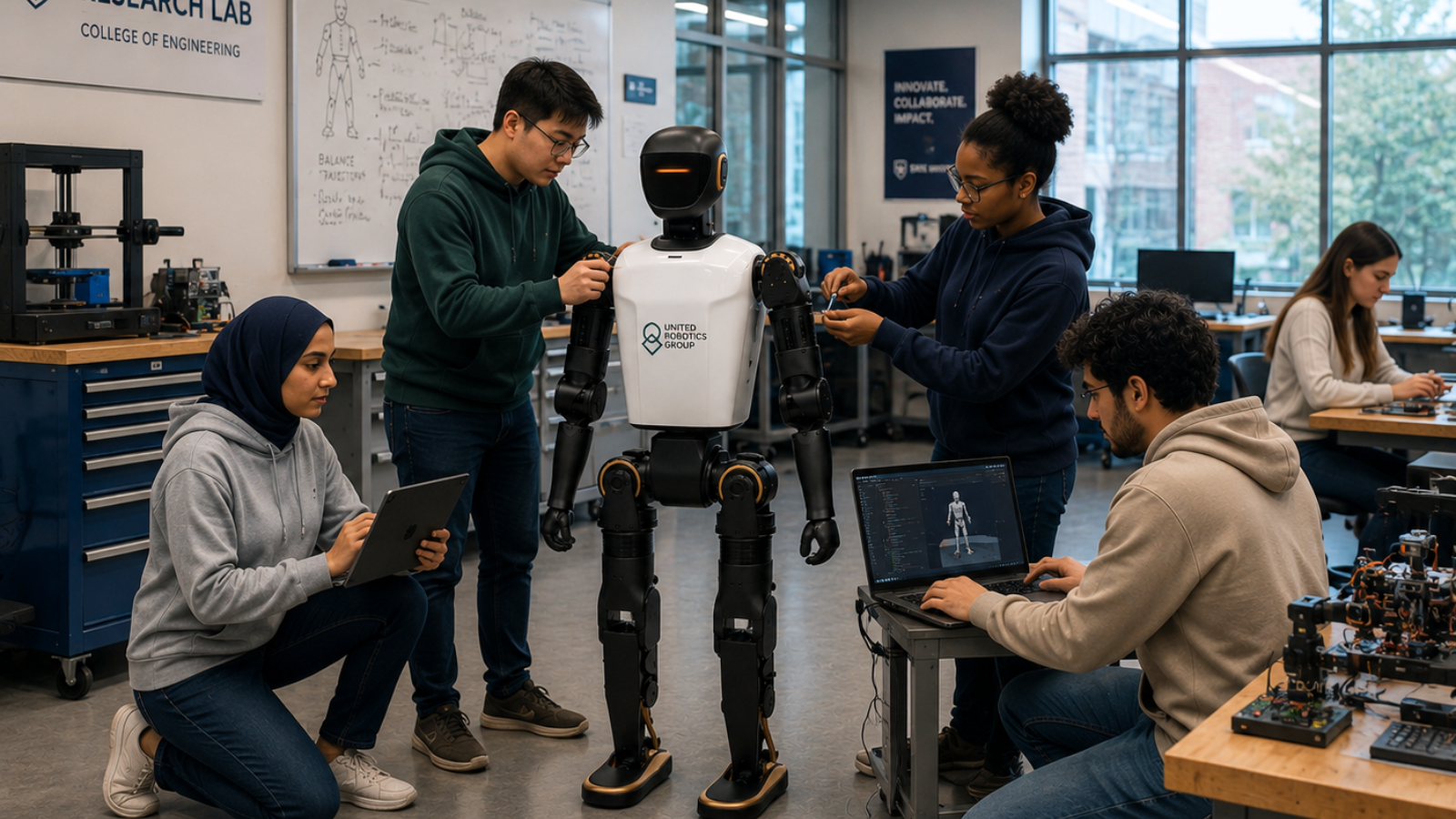 uLearn T1 in a research lab setting
