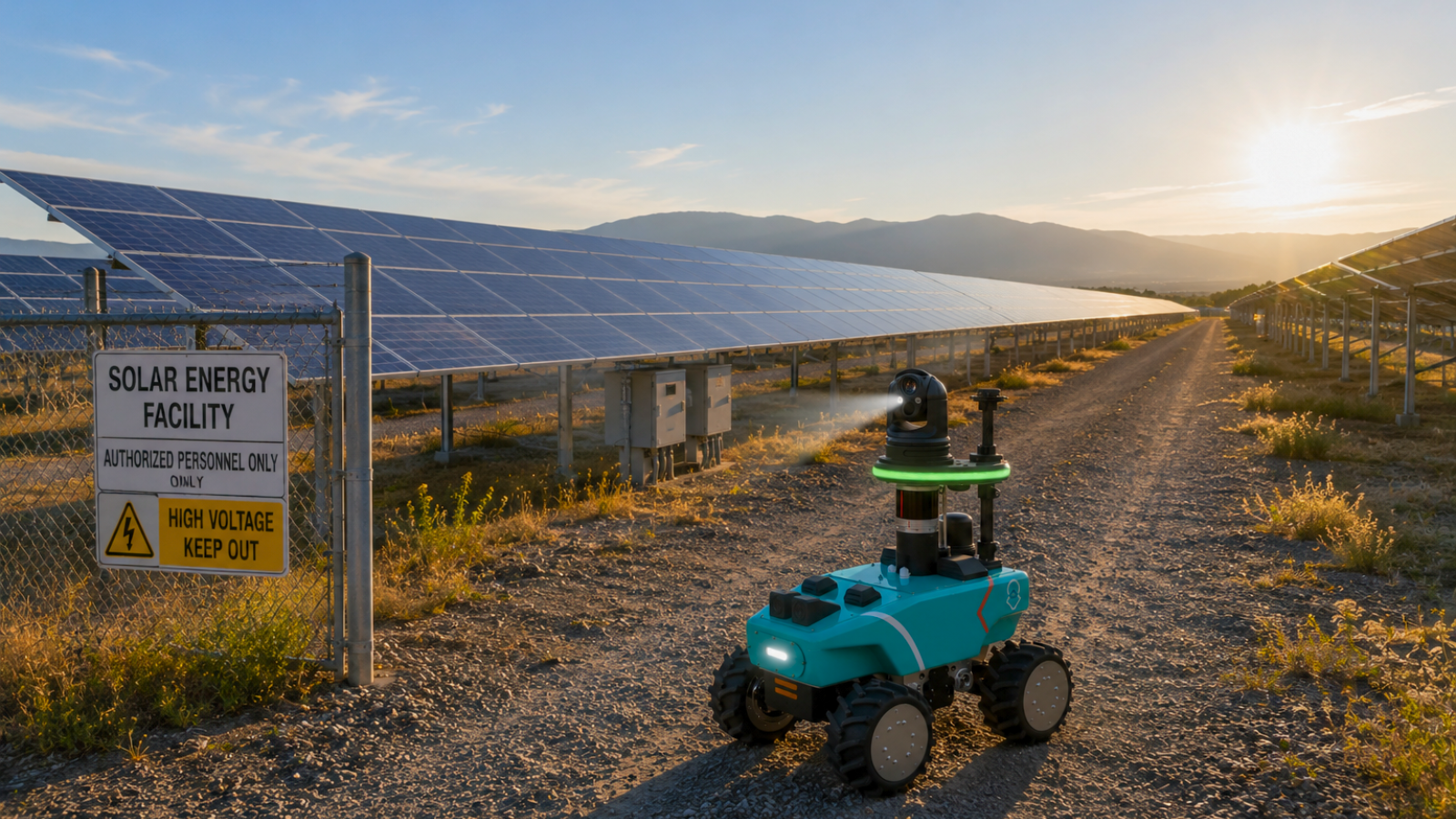 uSecure solar farm thermal inspection